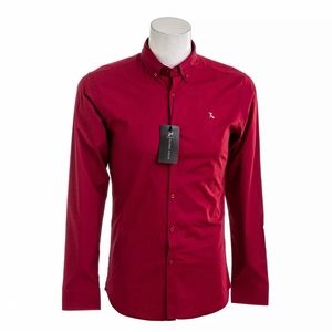 TAILORED ATHLETE
Burgundy True Muscle Fit Casual Shirt